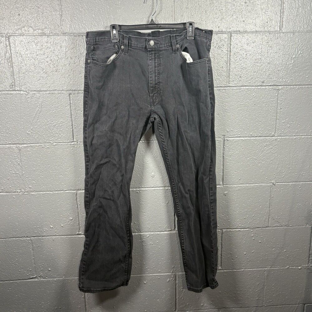 Levi’s Jeans Men’s Size 38x32 Faded Black Straight Fit 559 Stretch Denim Pants
